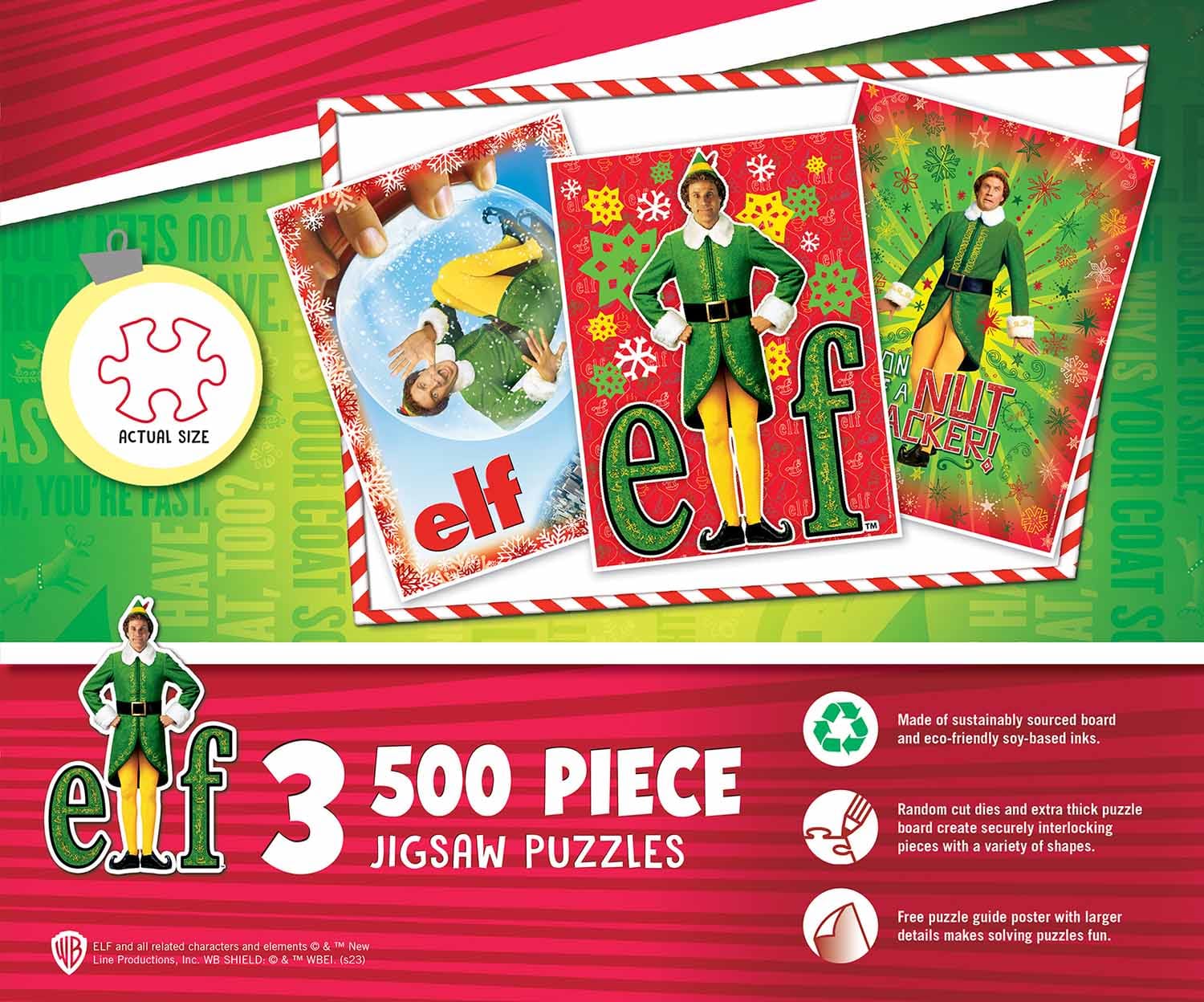 3 Pack - Elf 500 Piece Puzzles