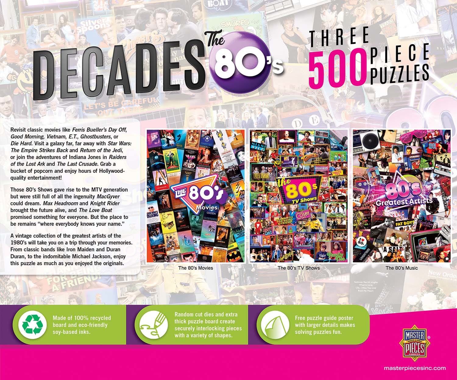 Decades - The 80's - 3 Puzzle Pack - Scratch and Dent