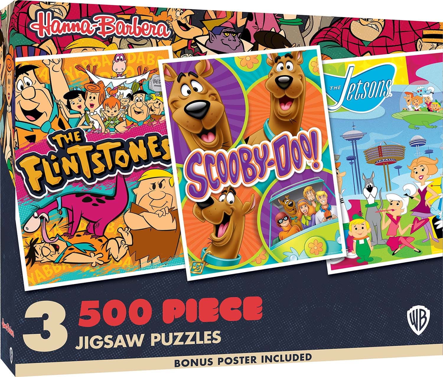 3 Pack - Hanna-Barbera 500 Piece Puzzles - Scratch and Dent