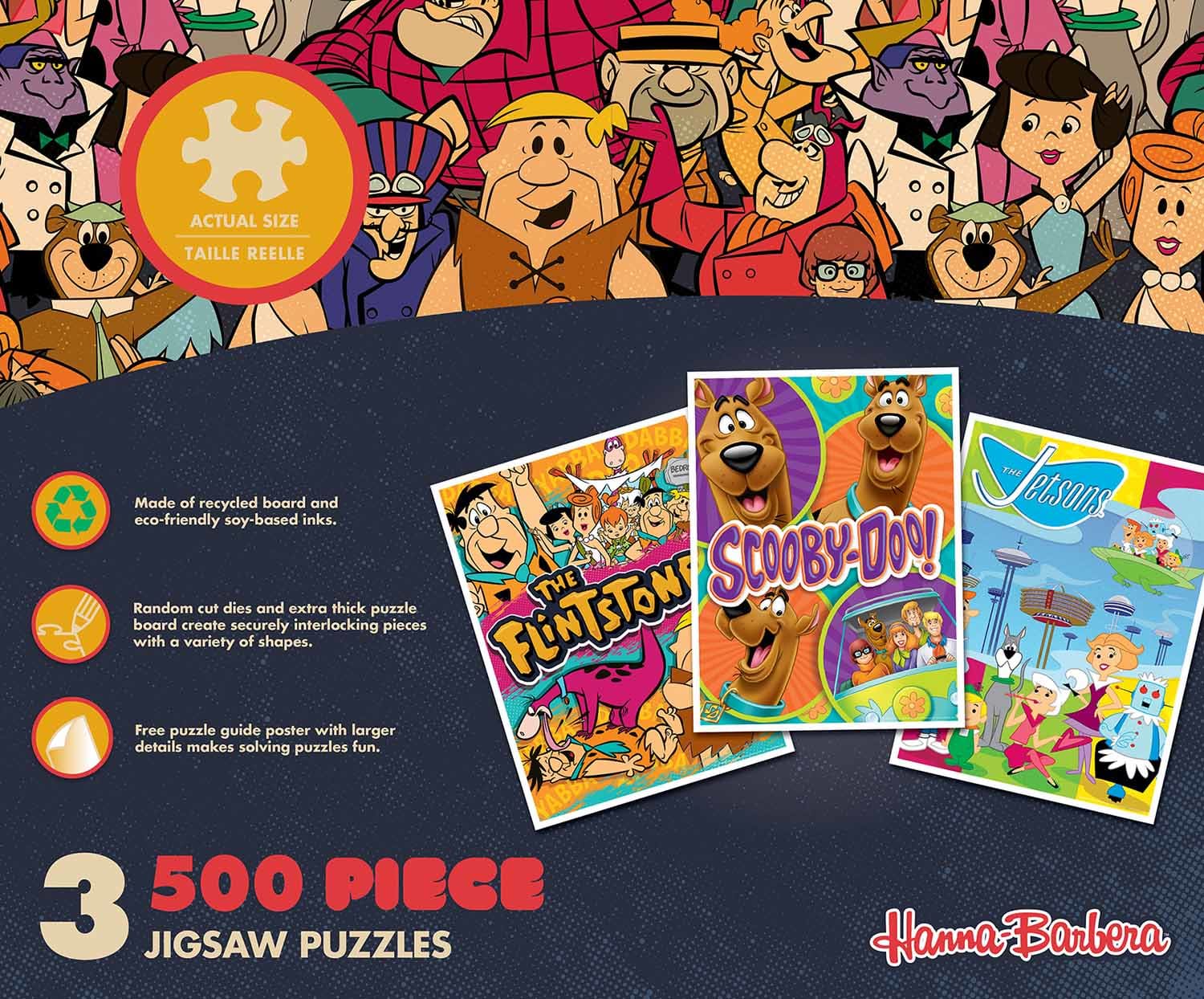 3 Pack - Hanna-Barbera 500 Piece Puzzles - Scratch and Dent