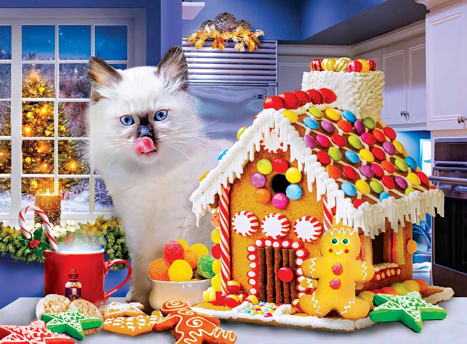 4 Pack - Season's Greetings 500 Piece Puzzles