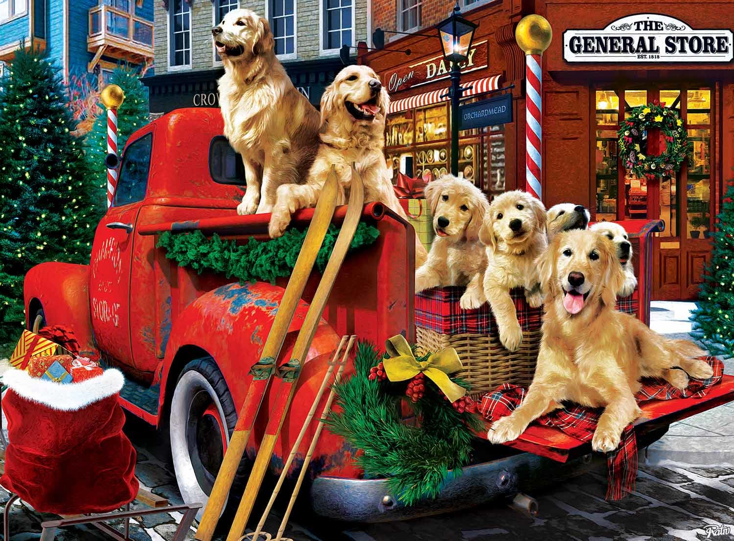 4 Pack - Season's Greetings 500 Piece Puzzles