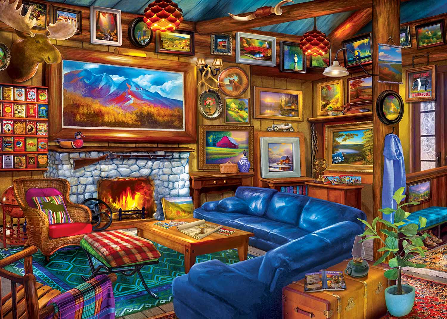 Home Sweet Home - Artistic Retreat  Around the House Jigsaw Puzzle