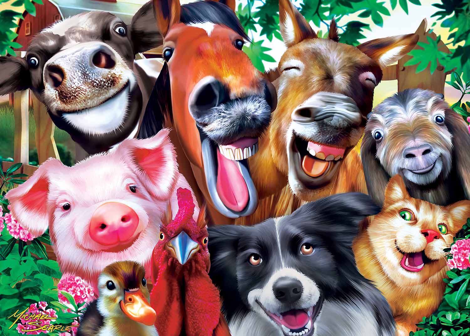Selfies - Barnyard Grins  Animals Jigsaw Puzzle