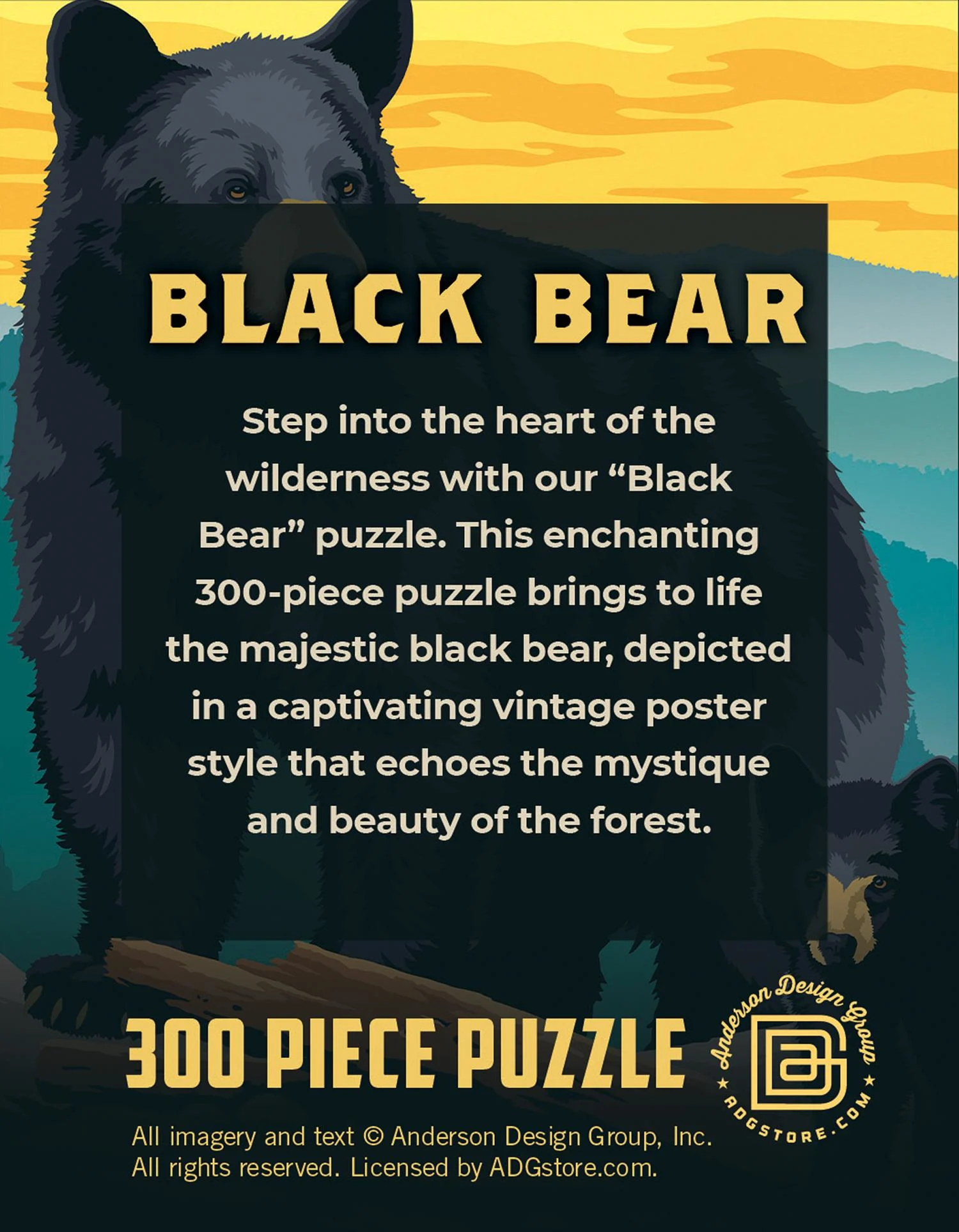 Puzzle Pod - Black Bear