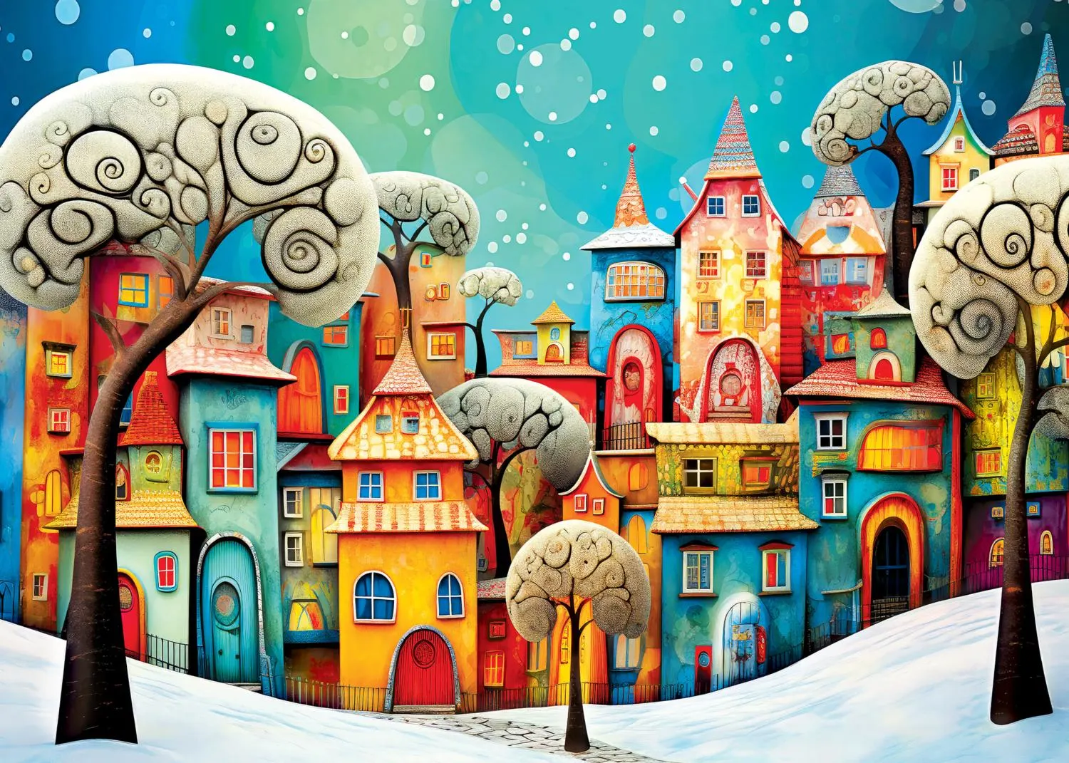 Whimsical Town - Winter Whimsey Winter