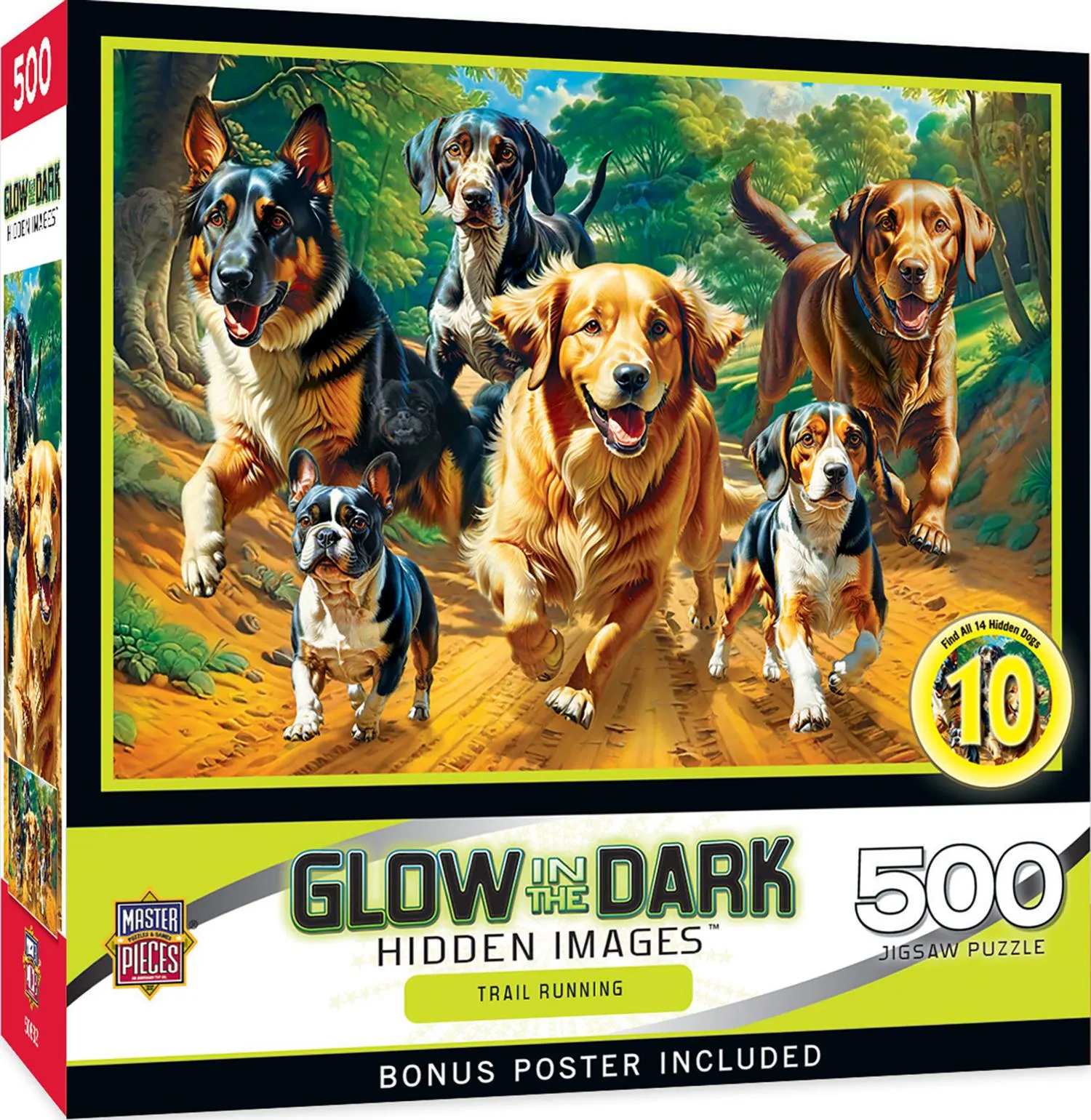 Hidden Images Glow In The Dark - Trail Running