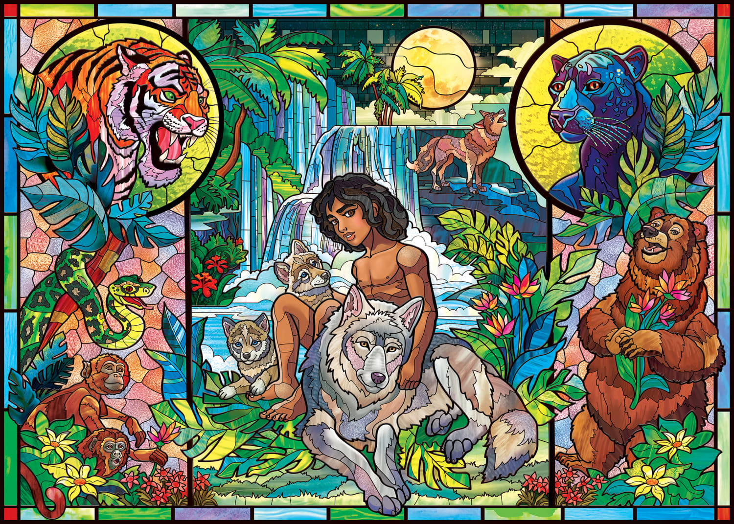 Stained Glass - Jungle Book