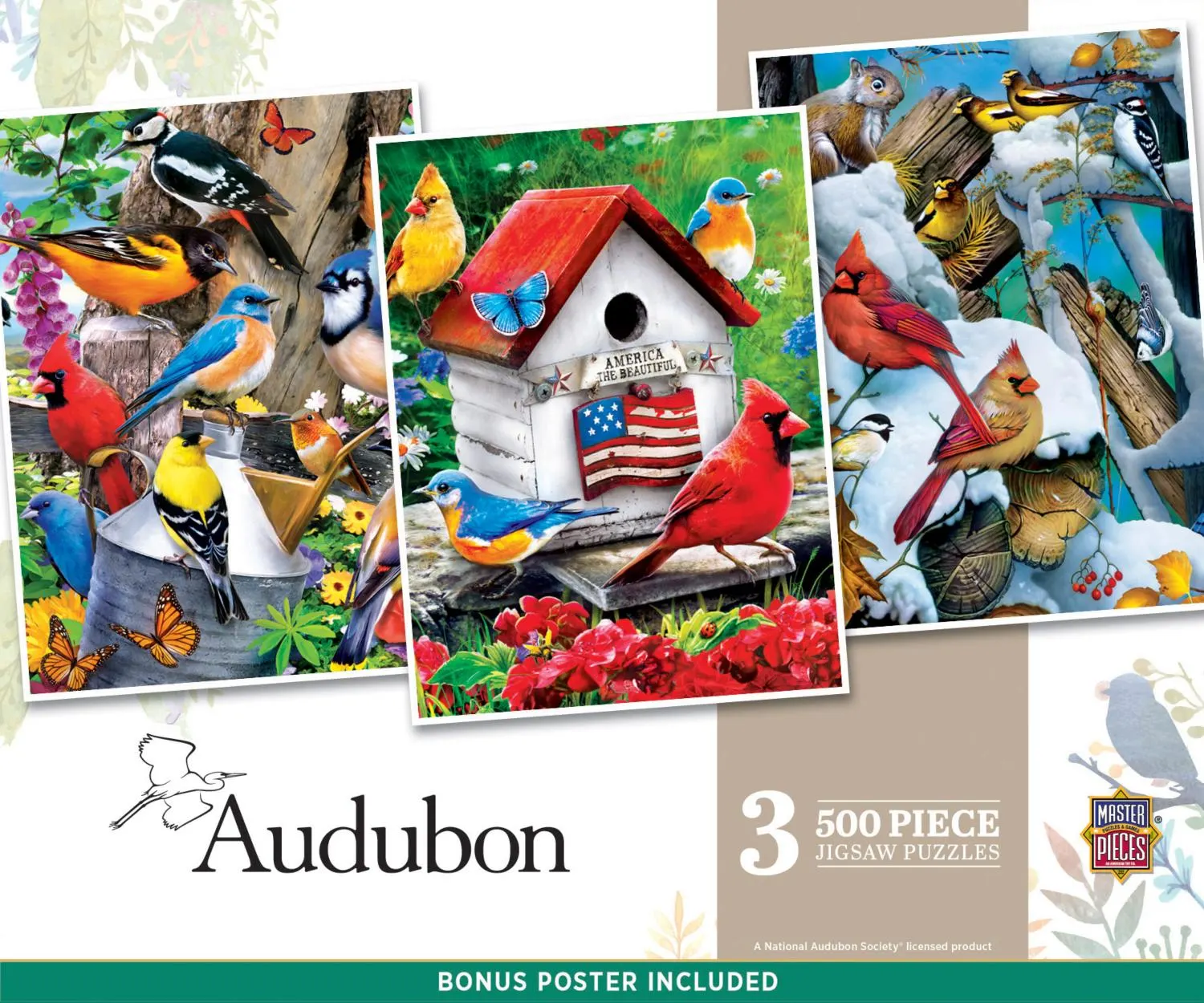 3 Pack - Audubon  Birds