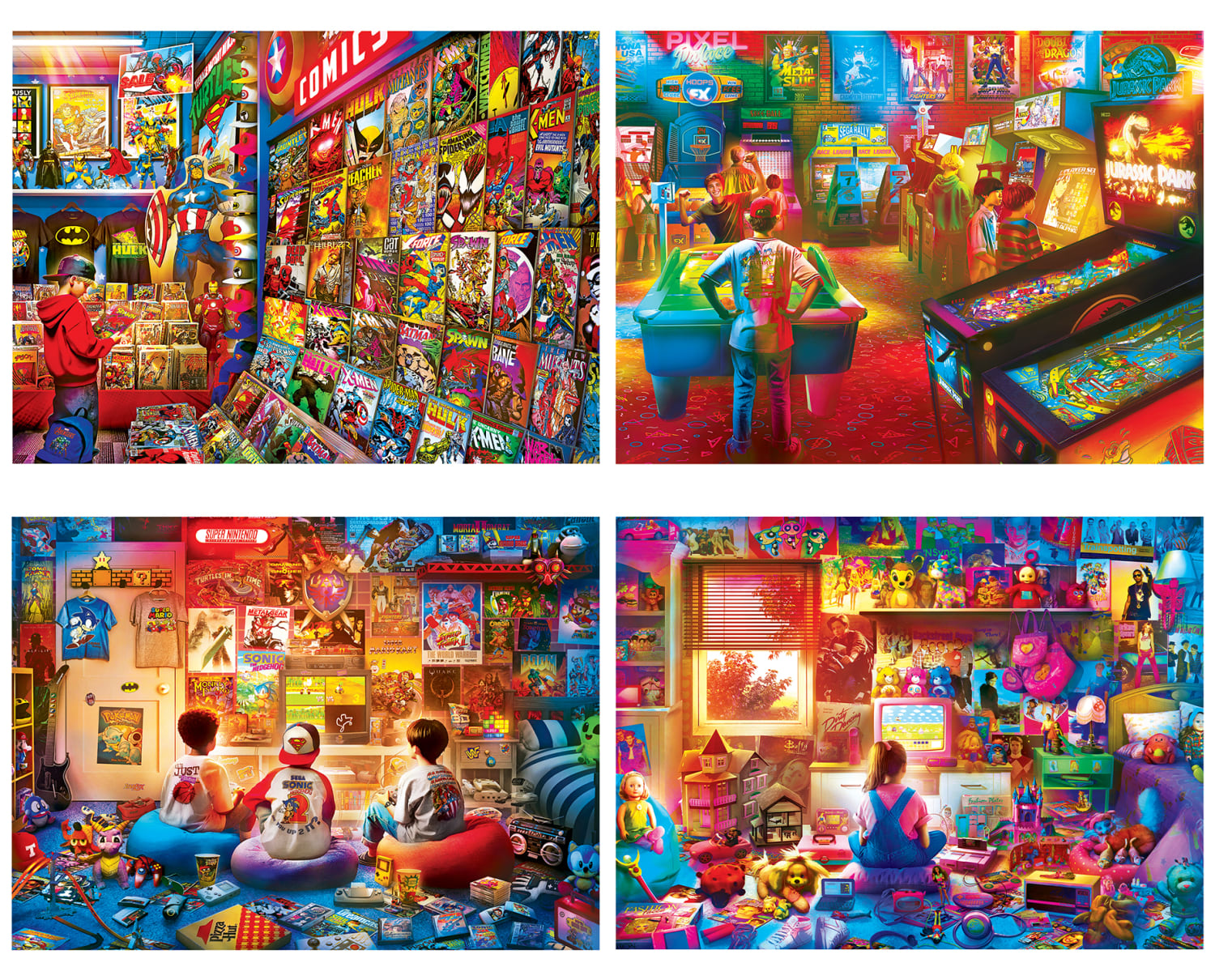 4 Pack - Pop Culture 500 Piece Puzzles