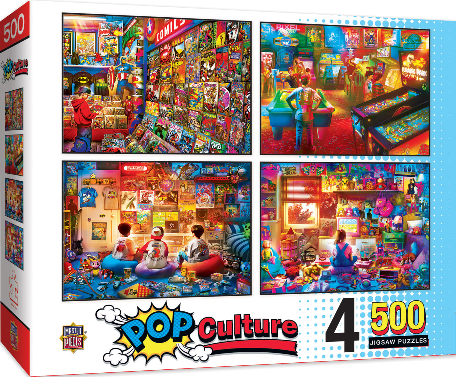 4 Pack - Pop Culture 500 Piece Puzzles