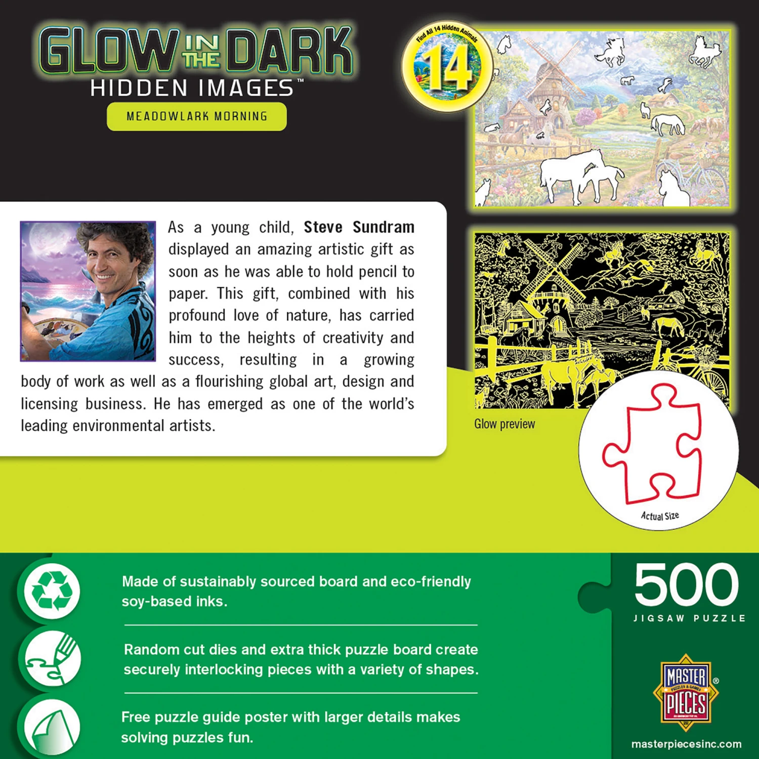 Hidden Images Glow In The Dark - Meadowlark Morning 