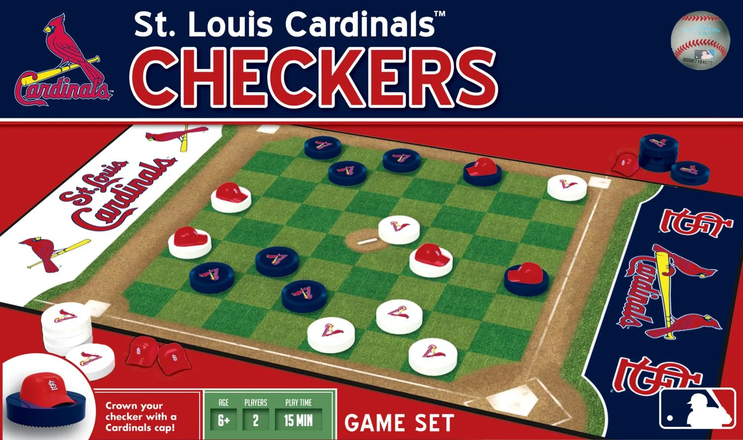 St. Louis Cardinals MLB Checkers