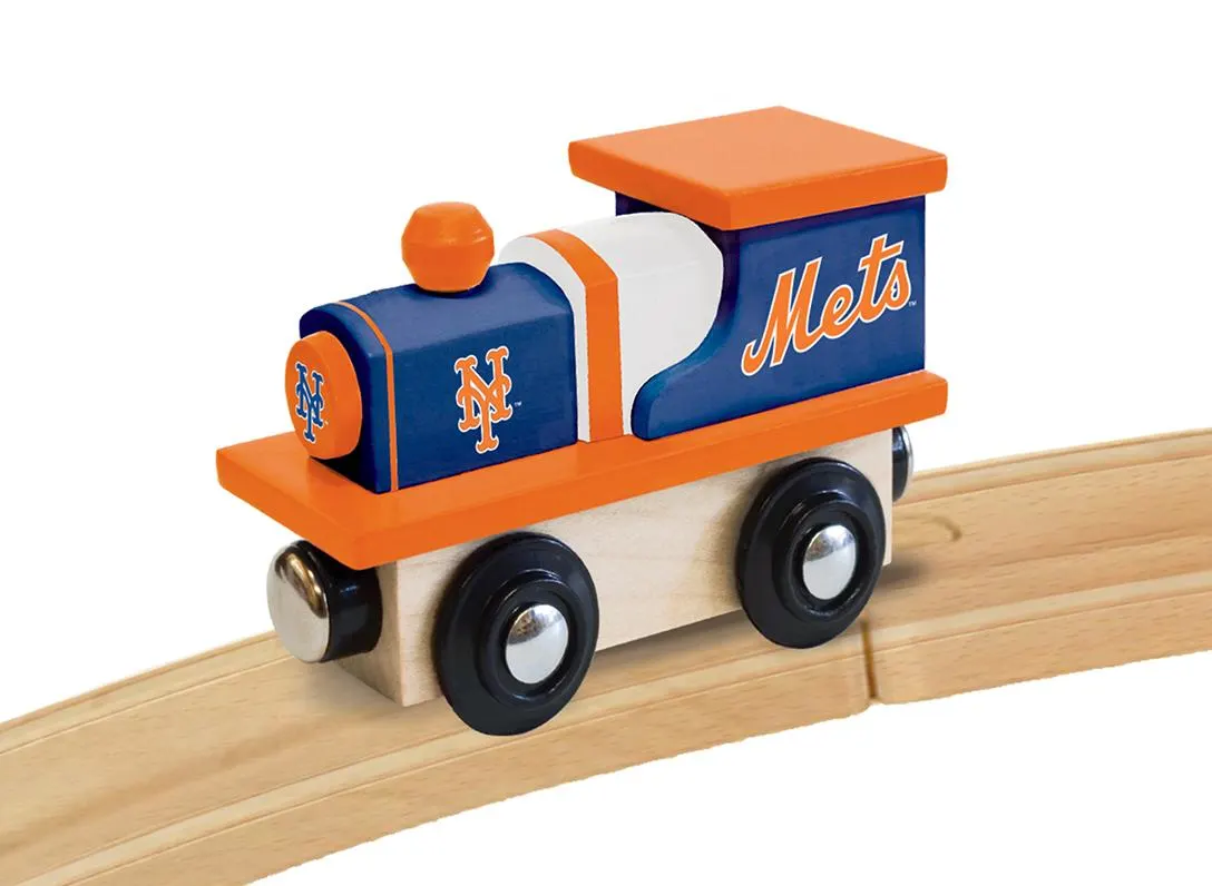 New York Mets Wood Train Engine