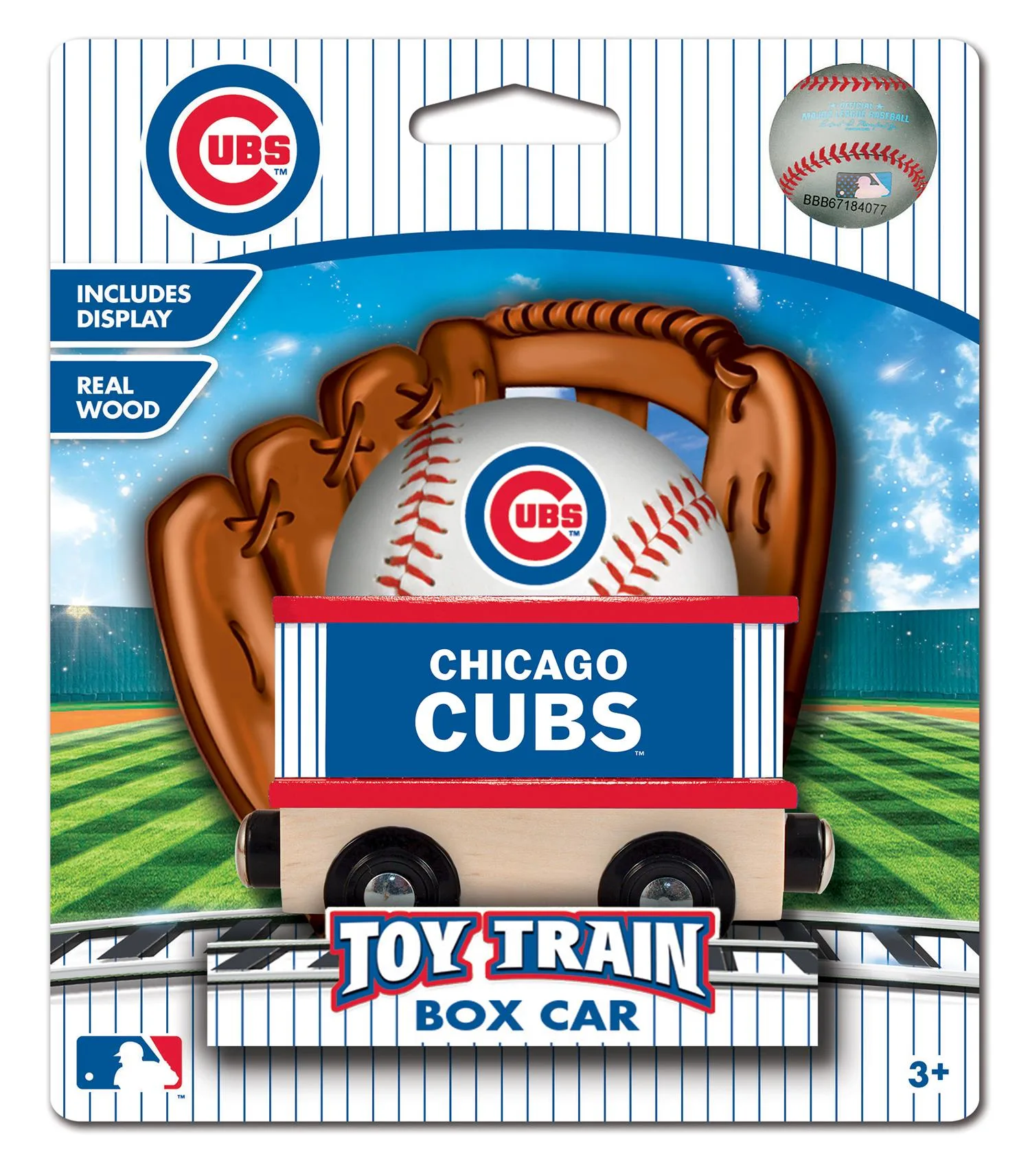 Chicago Cubs Wood Train Box Car