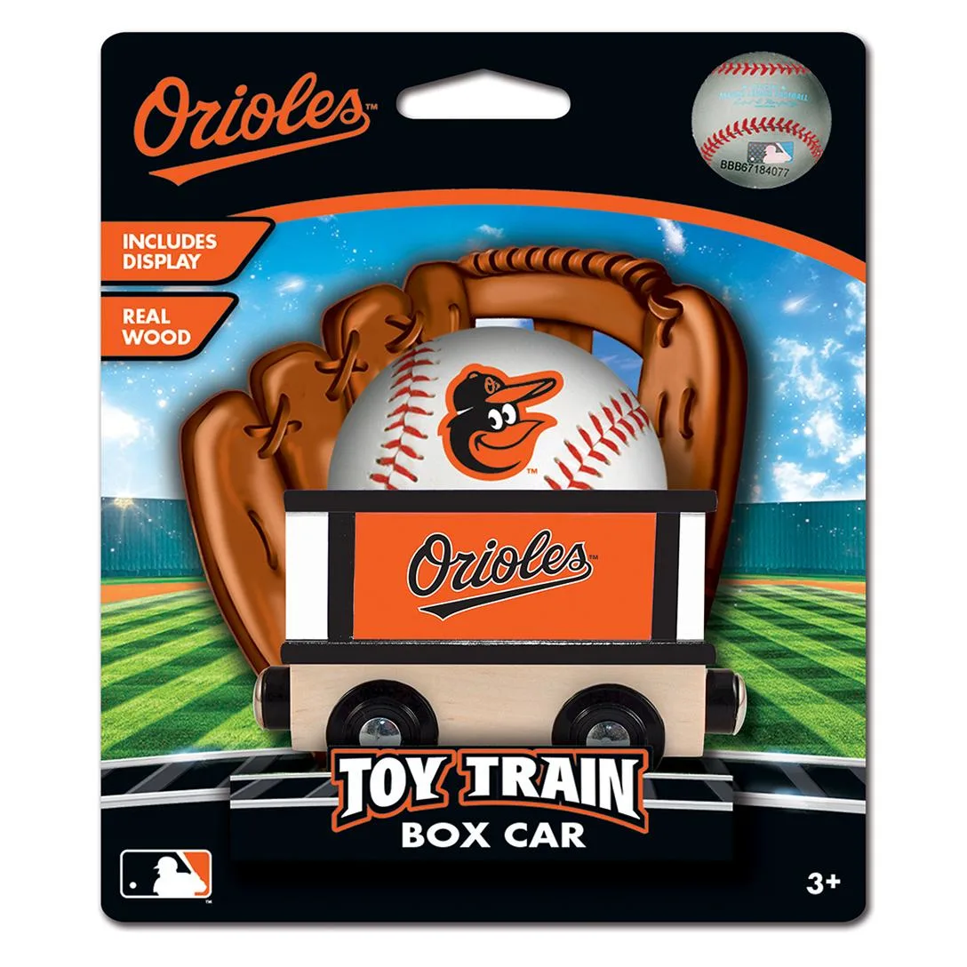 Baltimore Orioles MLB Wood Box Train Car