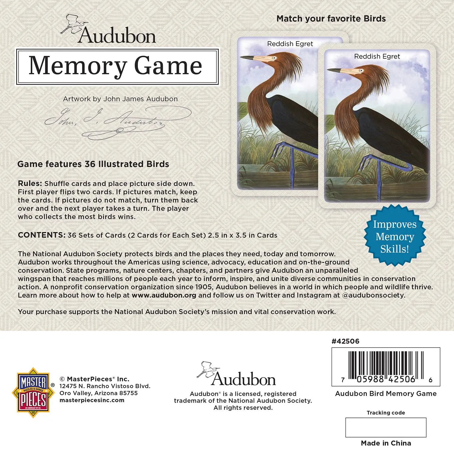 Audubon Memory Game