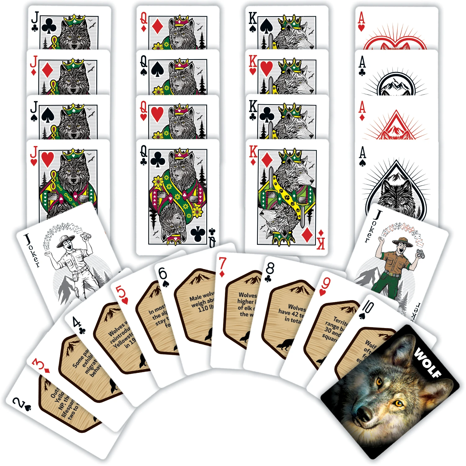 Wolf Playing Cards