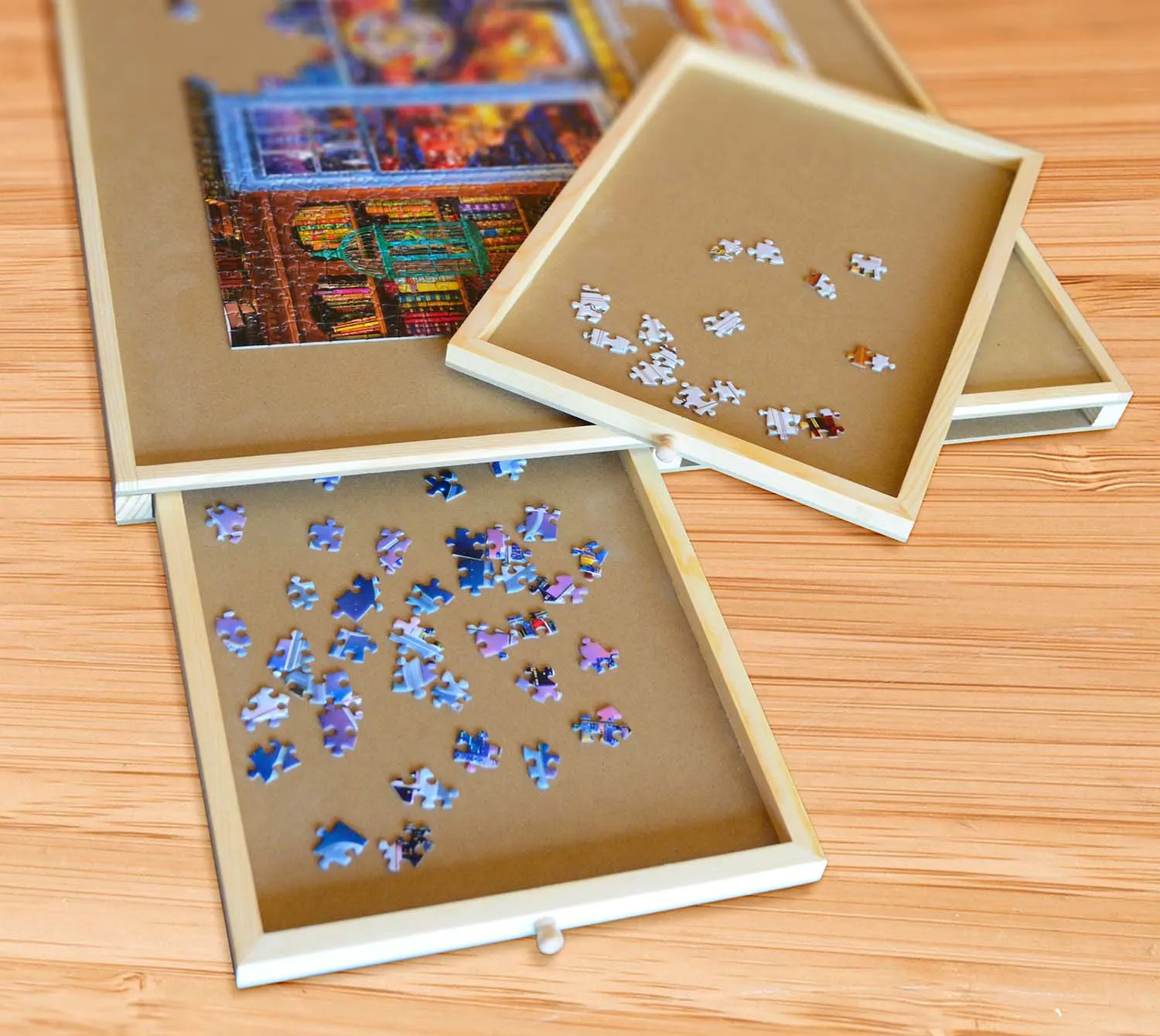 1500 Piece Puzzle Table - Wood Table