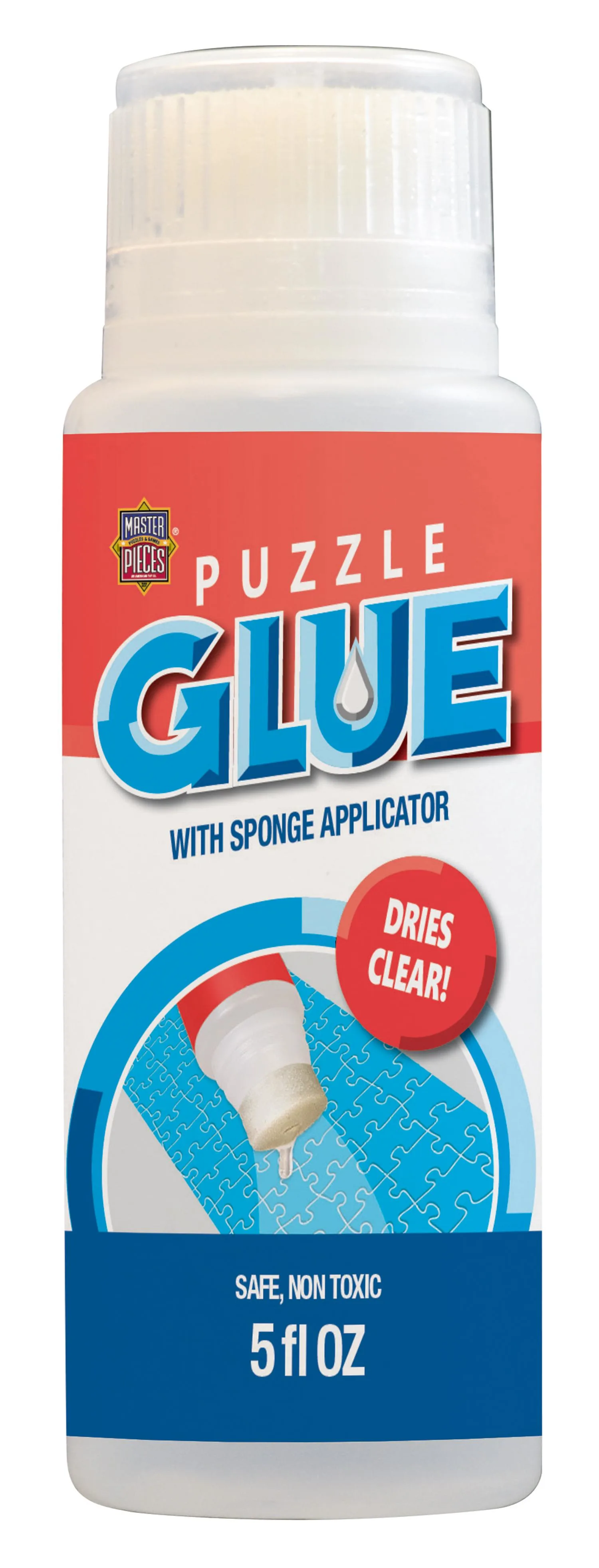 Puzzle Glue - 5 oz Bottle with Sponge Applicator