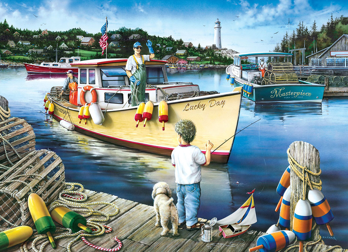 Lucky Day Boat Jigsaw Puzzle