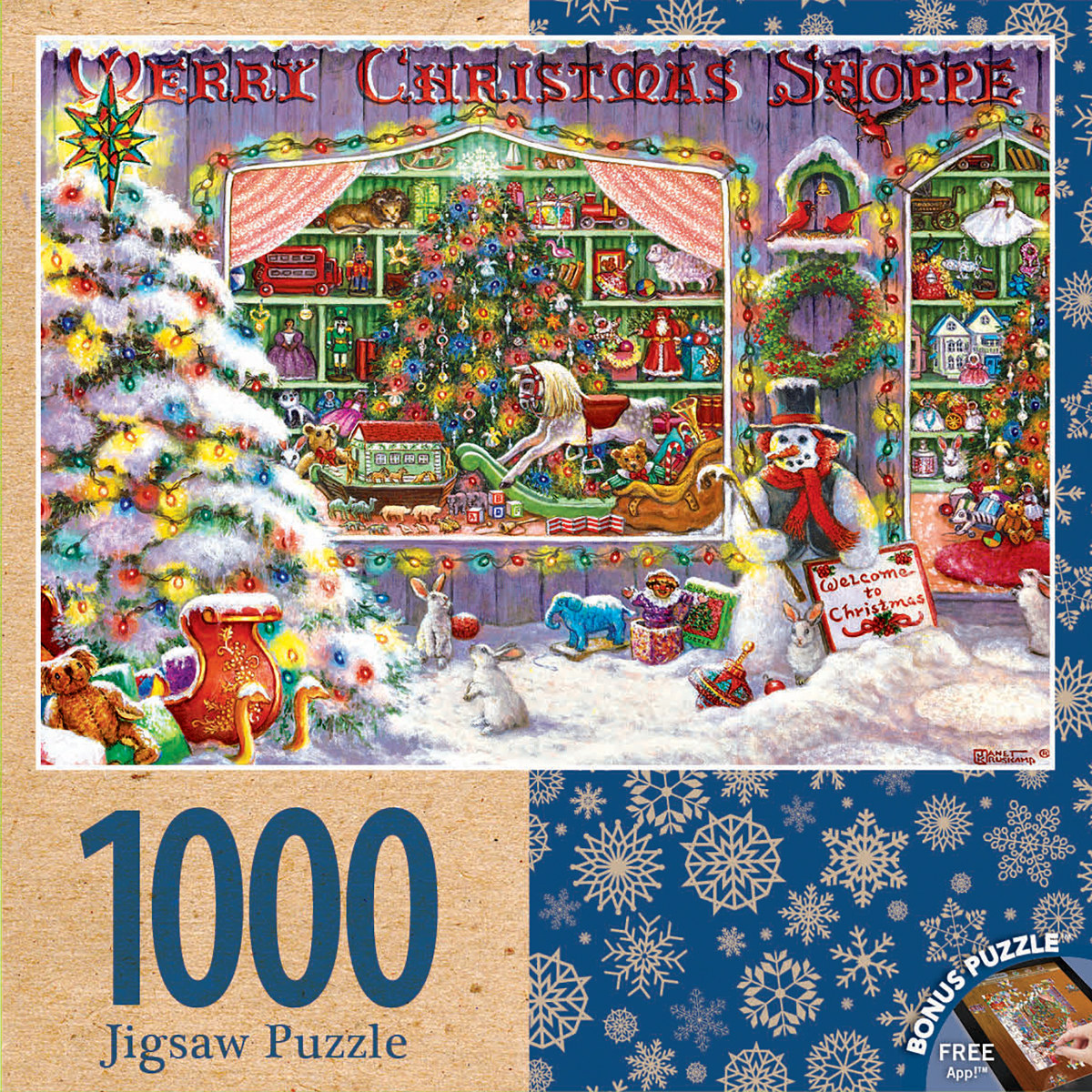 Merry Christmas Shop Christmas Jigsaw Puzzle
