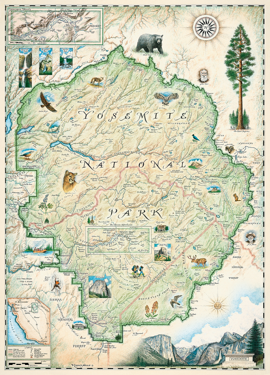 Yosemite National Park Maps & Geography Jigsaw Puzzle