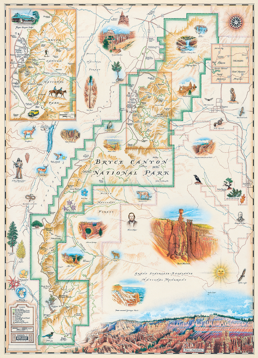 Bryce Canyon National Park (Xplorer Maps) Maps & Geography Jigsaw Puzzle