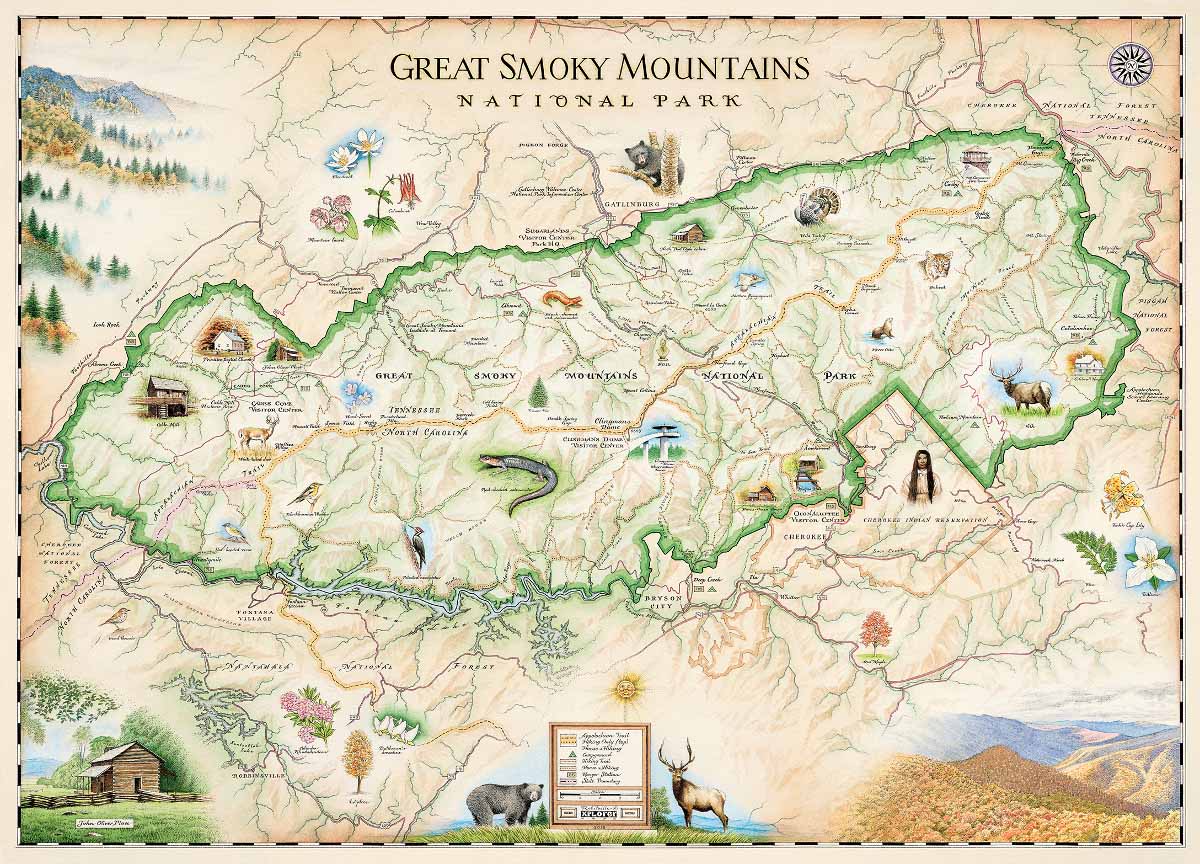 Great Smoky Mountains National Park Maps & Geography Jigsaw Puzzle