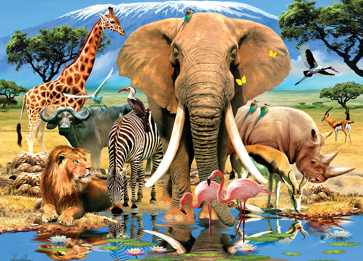 Safari Adventure Jungle Animals Jigsaw Puzzle