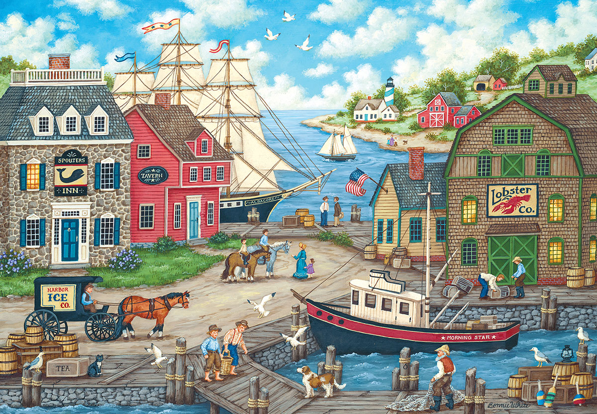 Seagull's Delight Boat Jigsaw Puzzle