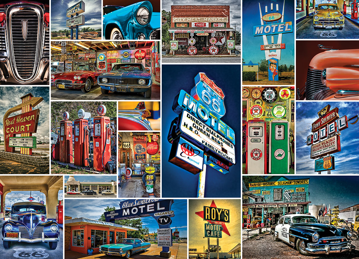 Route 66 Landmarks & Monuments Jigsaw Puzzle