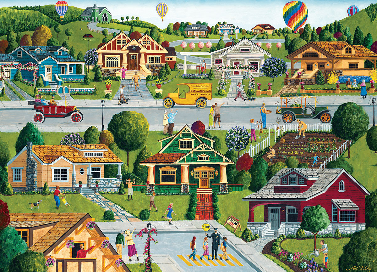 Bungalowville Nostalgic & Retro Jigsaw Puzzle