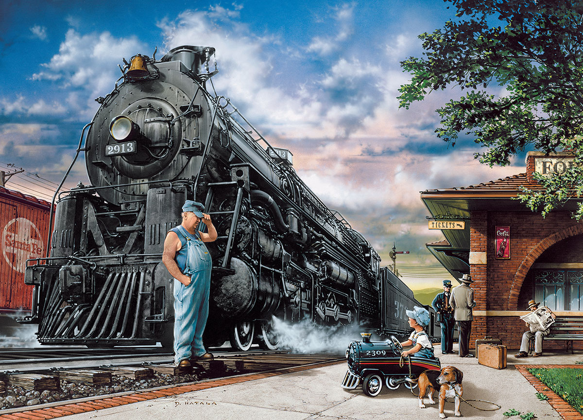 Whistlestop Dreams (Railways) Train Jigsaw Puzzle