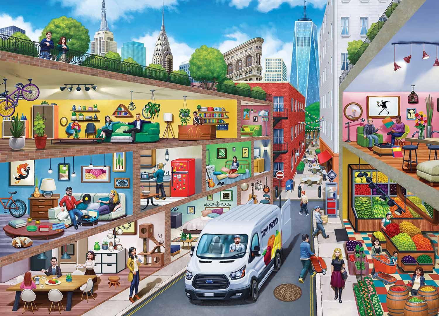 City Living Around the House Jigsaw Puzzle