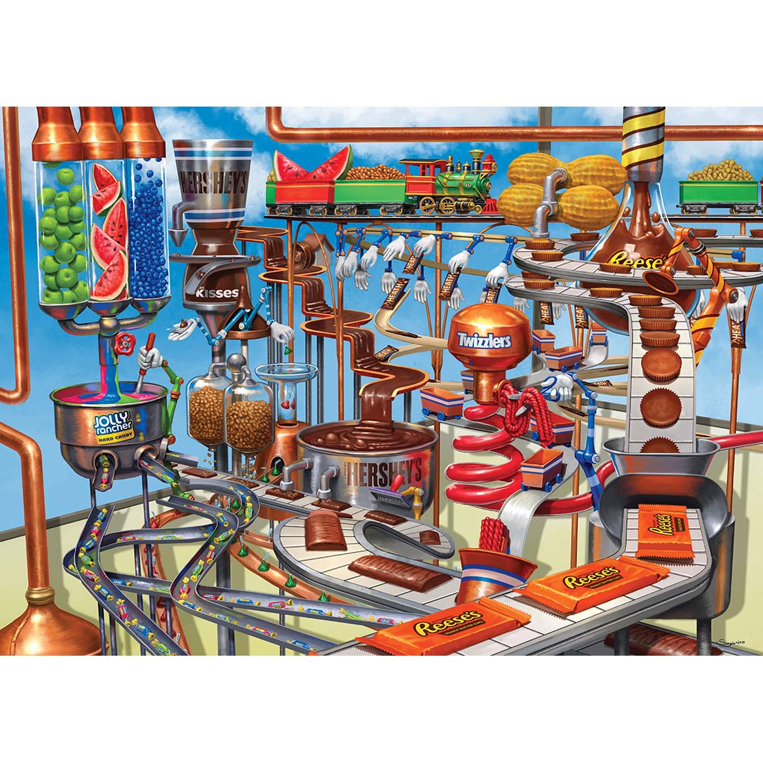 Chocolate Factory Candy Jigsaw Puzzle
