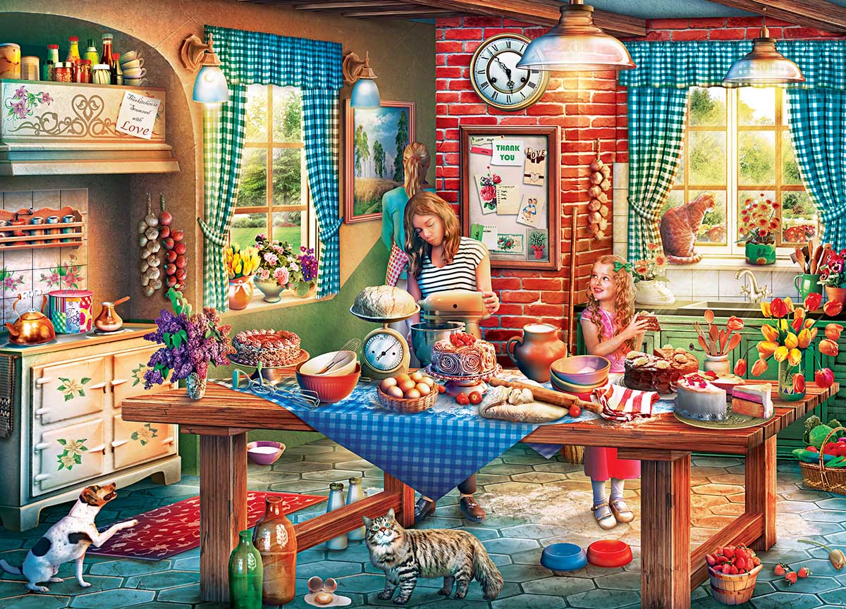 Baking Bread Around the House Jigsaw Puzzle