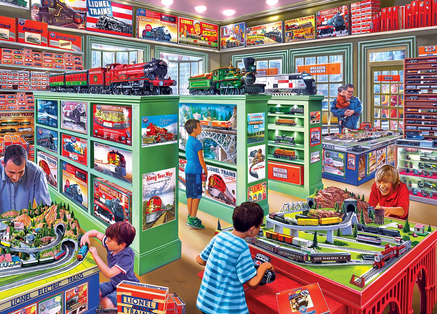 The Lionel Store Train Jigsaw Puzzle