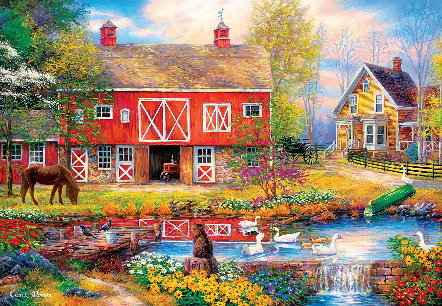 Reflections on Country Living Countryside Jigsaw Puzzle