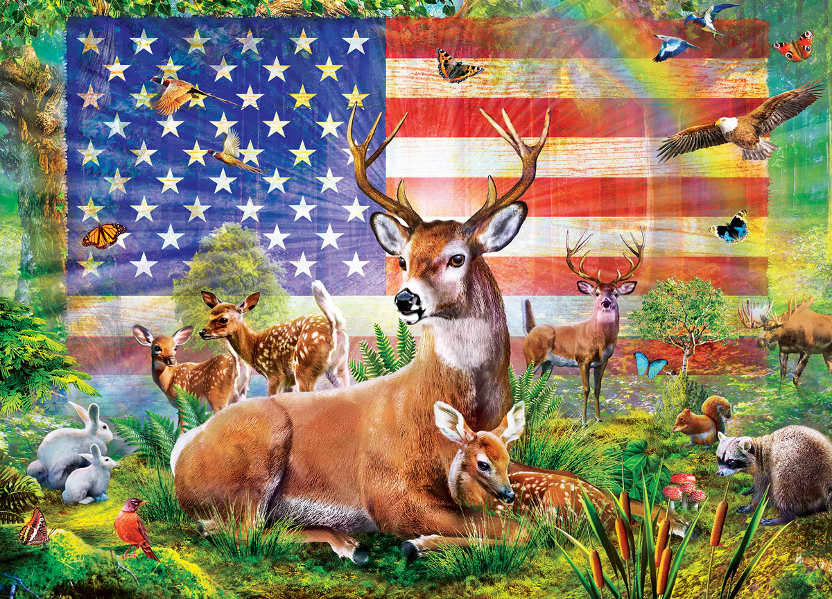 Radiant Country Patriotic Jigsaw Puzzle
