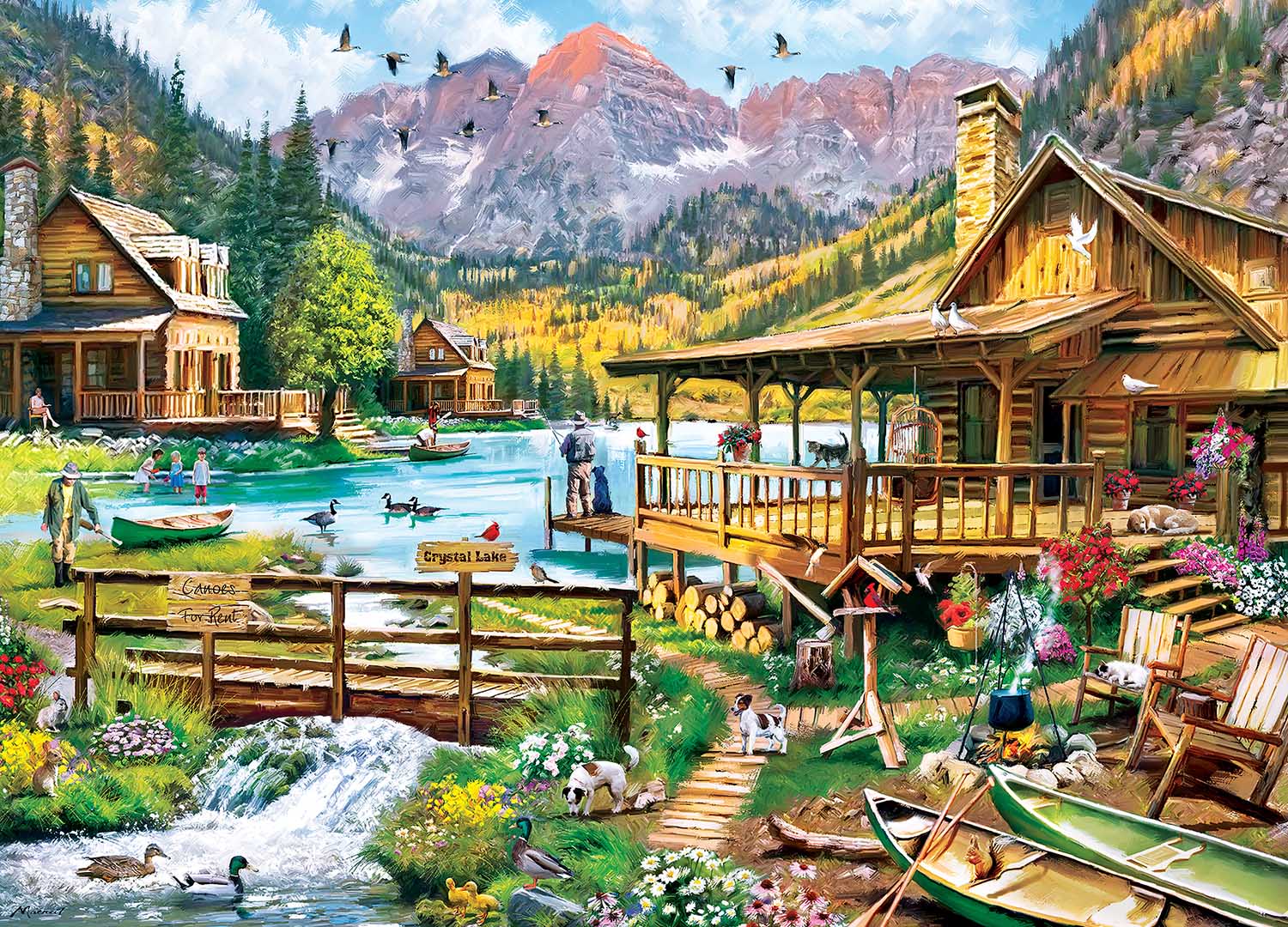 Canoes For Rent Boat Jigsaw Puzzle