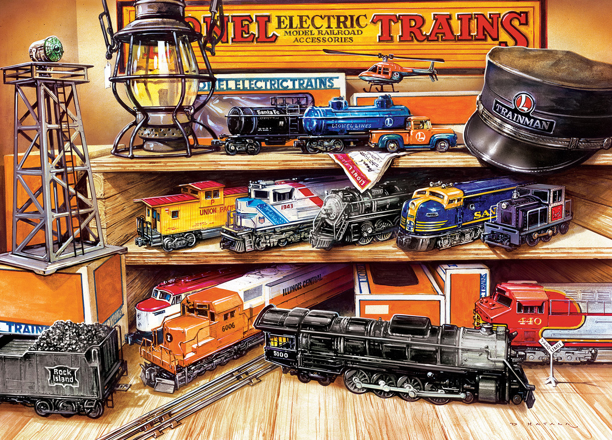 Collector's Treasures Train Jigsaw Puzzle
