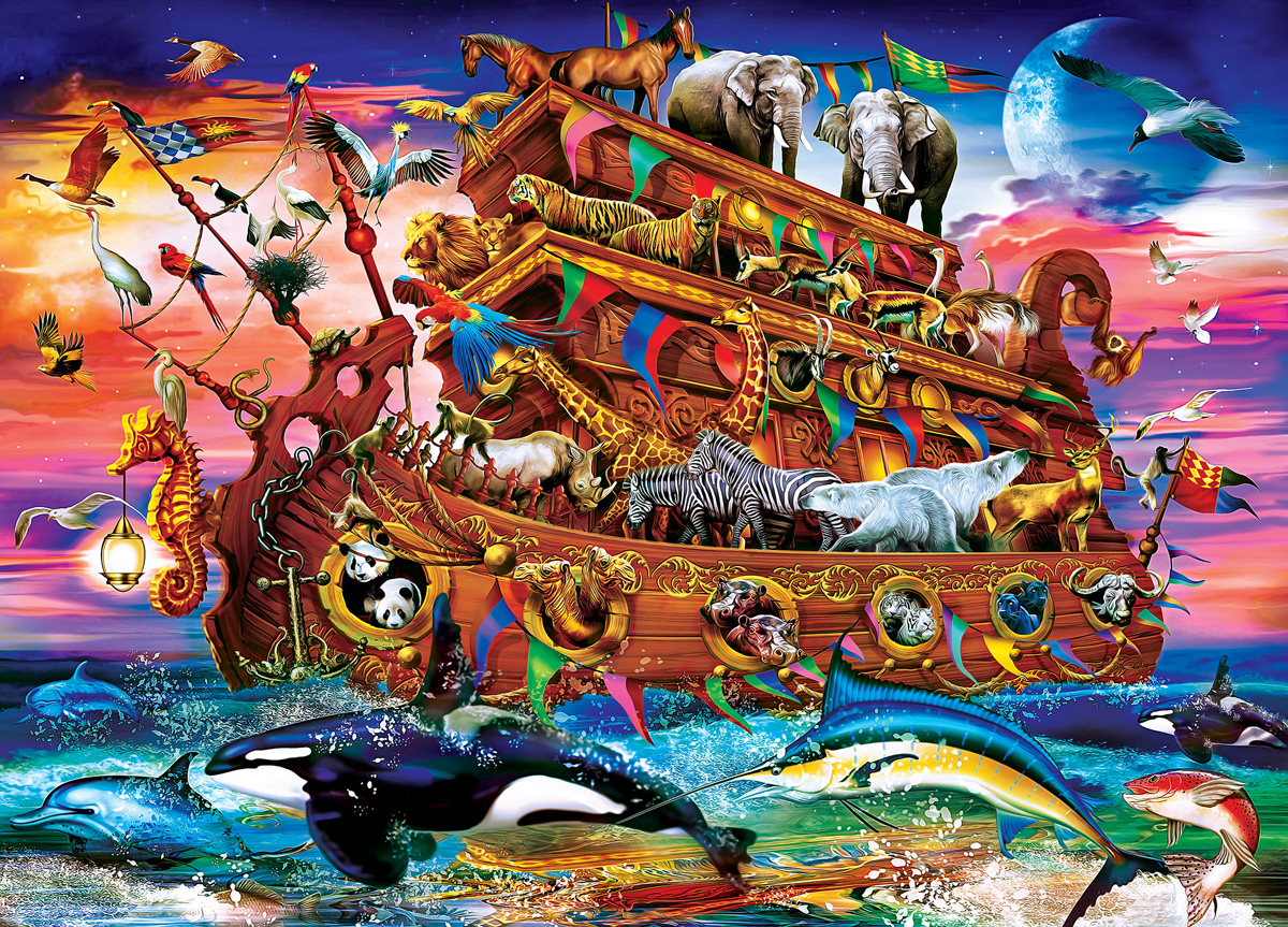 Noah's Ark Ships Away Animals Jigsaw Puzzle