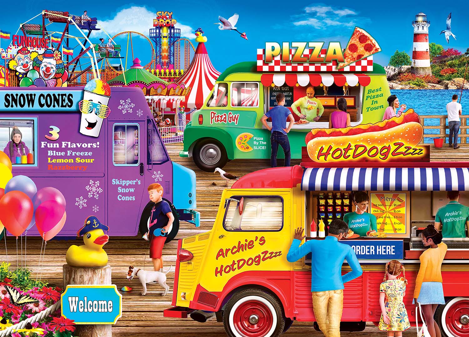 Carnival Treats Food and Drink Jigsaw Puzzle