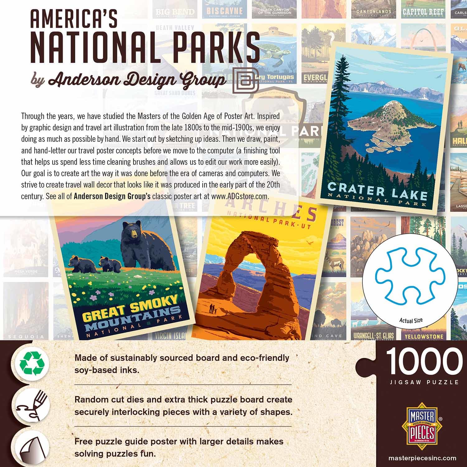 National Parks - Vintage Collage Poster Art