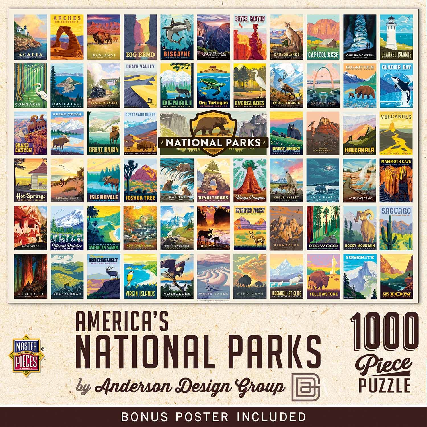 National Parks - Vintage Collage Poster Art