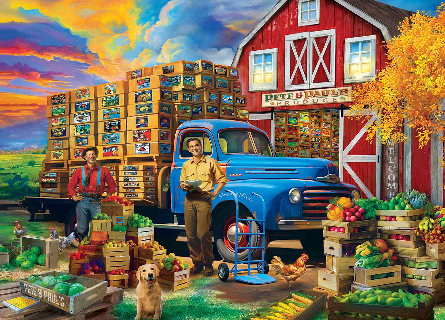 Farm & Country - Pete & Paul's Produce Farm Jigsaw Puzzle