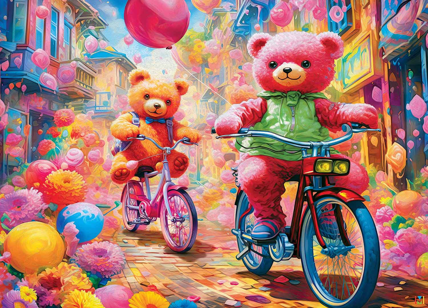 Colorize - Teddy Bear Wonderland Animals Jigsaw Puzzle