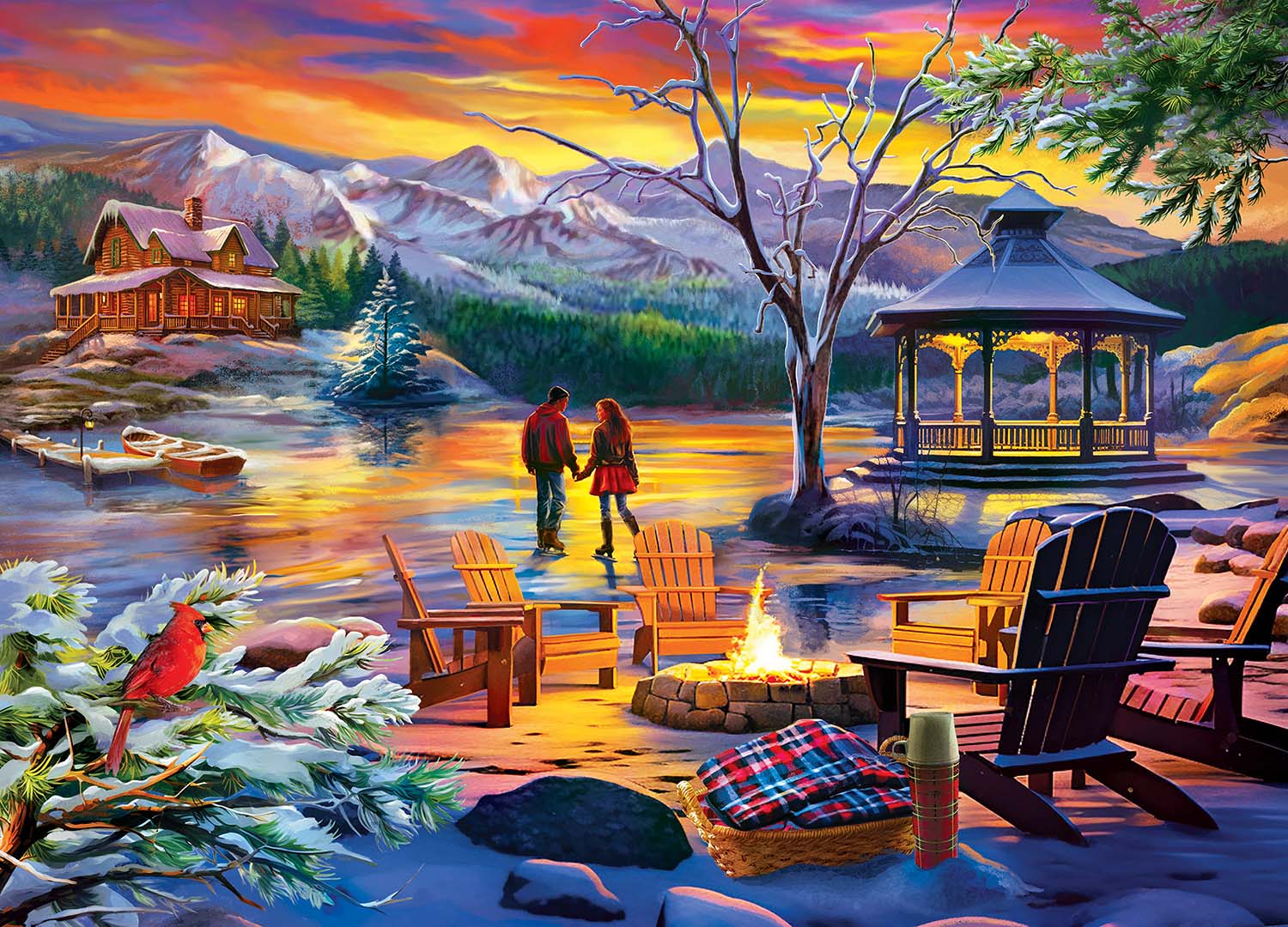 Time Away - Frozen Harmony  Nature Jigsaw Puzzle