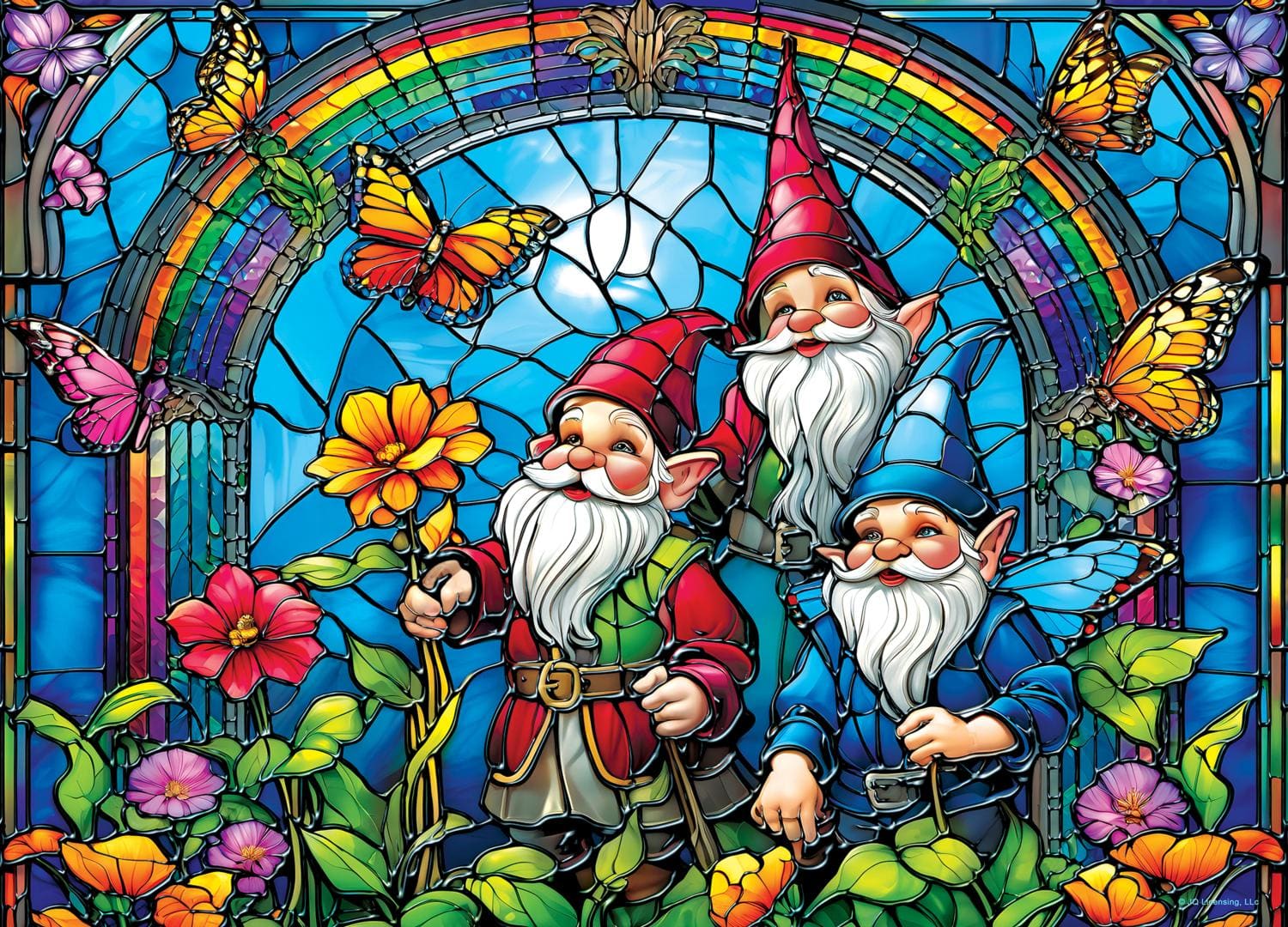 Stained Glass - Gnomish Delight Flower & Garden